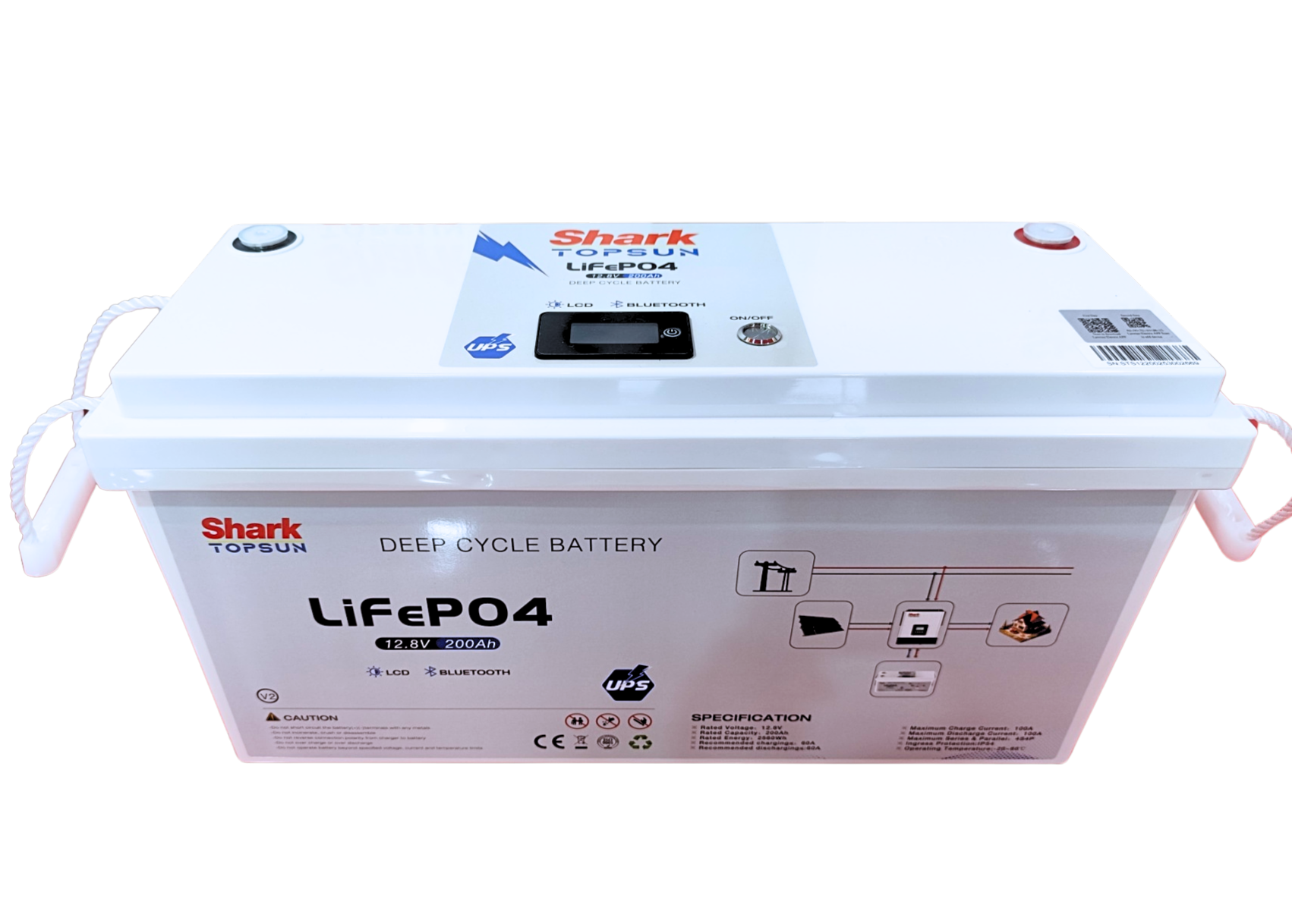 Shark Topsun Deep Cycle 12.8V200AH LiFePO4 BATTERY