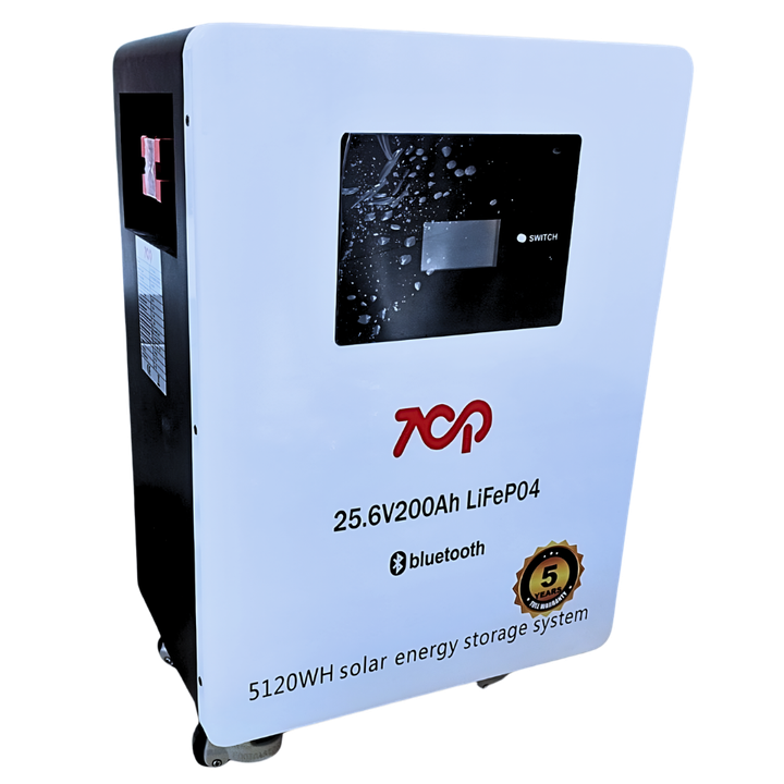 TOP 25.6V 200AH Deep Cycle LiFePO4 Battery Metal Casing